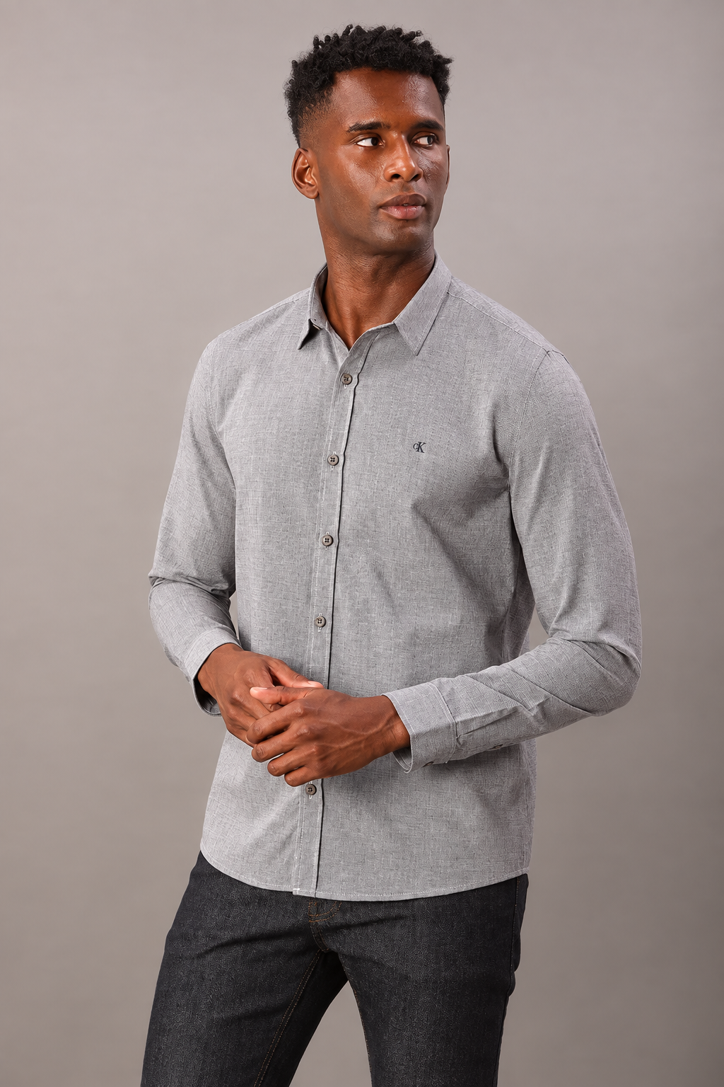 Camisa ML Slim Micro Listras
