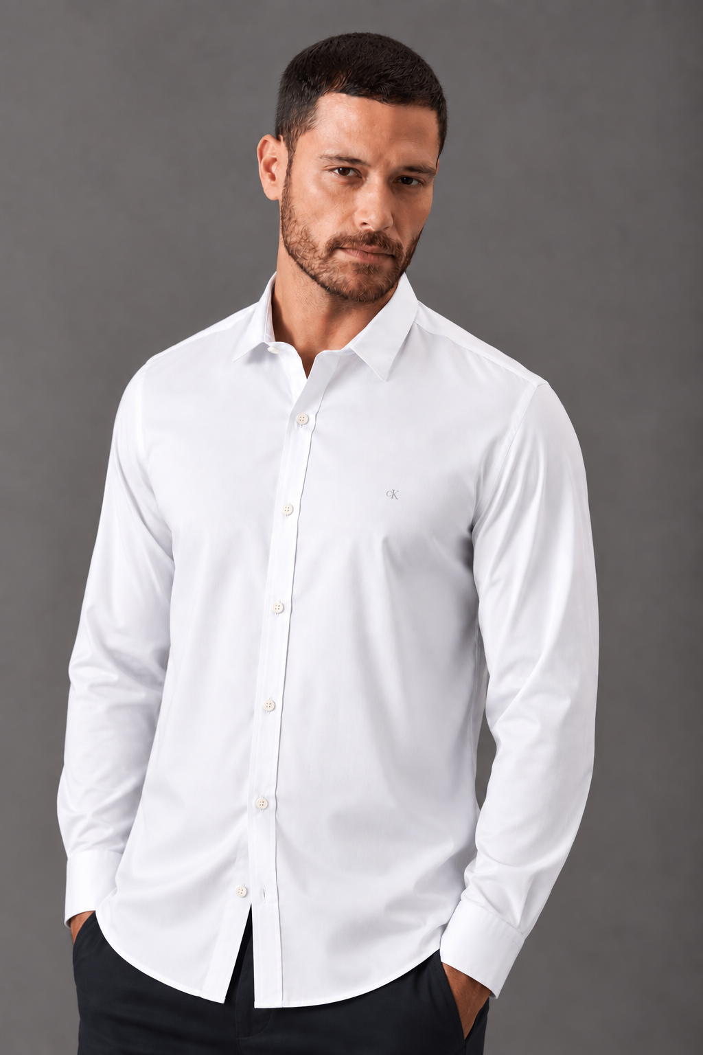 Camisa ML Básica Slim